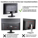 For Mac Mini M1 / M2 Under-Desk Monitor Rear Mounting Bracket, For Mac Mini M1 / M2