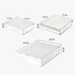 Under Desk Hidden Drawer Organizer Invisible Storage Box for Stationery and Office Supplies, Medium Clear, Medium Clear Black, Large Clear, Large Clear Black, XL Clear