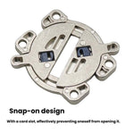 Zinc Alloy Table Top Connector Kit with Screws Heavy Duty Desk Joining Plates for Wood Panel Furniture