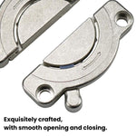 Zinc Alloy Table Top Connector Kit with Screws Heavy Duty Desk Joining Plates for Wood Panel Furniture