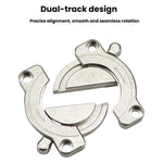 Zinc Alloy Table Top Connector Kit with Screws Heavy Duty Desk Joining Plates for Wood Panel Furniture