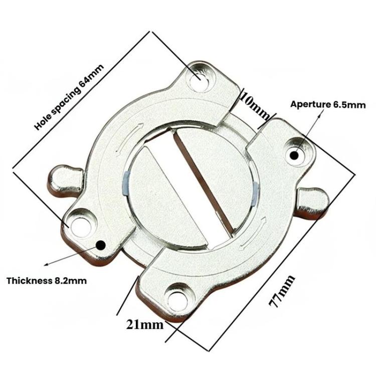 Zinc Alloy Table Top Connector Kit with Screws Heavy Duty Desk Joining Plates for Wood Panel Furniture