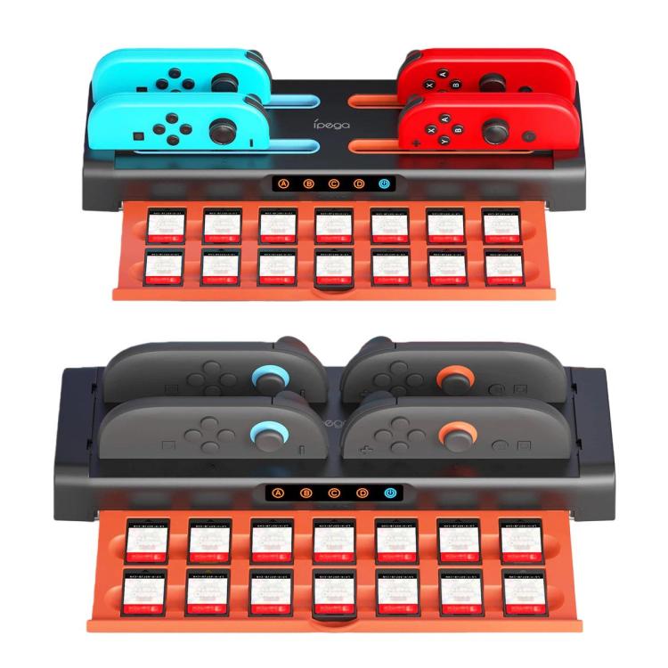 For Nintendo Switch 2 / Switch Joy-Con Ipega Charging Dock Game Card Holder, 8-in-1