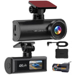 4K Smartphone Connected WiFi High-Definition Dual-Recording Car Dash Cam, Front+Inside, Front+Inside+GPS Track, Front+Rear, Front+Rear+GPS Track