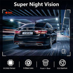 4K Smartphone Connected WiFi High-Definition Dual-Recording Car Dash Cam, Front+Inside, Front+Inside+GPS Track, Front+Rear, Front+Rear+GPS Track