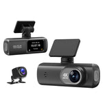 4K Dual Recording WiFi Smartphone Connected Car Dash Cam, Front+Rear, Front+Rear+GPS Track, Front+Inside, Front+Inside+GPS Track