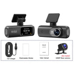 4K Dual Recording WiFi Smartphone Connected Car Dash Cam, Front+Rear, Front+Rear+GPS Track, Front+Inside, Front+Inside+GPS Track