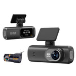 4K Dual Recording WiFi Smartphone Connected Car Dash Cam, Front+Rear, Front+Rear+GPS Track, Front+Inside, Front+Inside+GPS Track