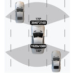 4K Dual Recording WiFi Smartphone Connected Car Dash Cam, Front+Rear, Front+Rear+GPS Track, Front+Inside, Front+Inside+GPS Track