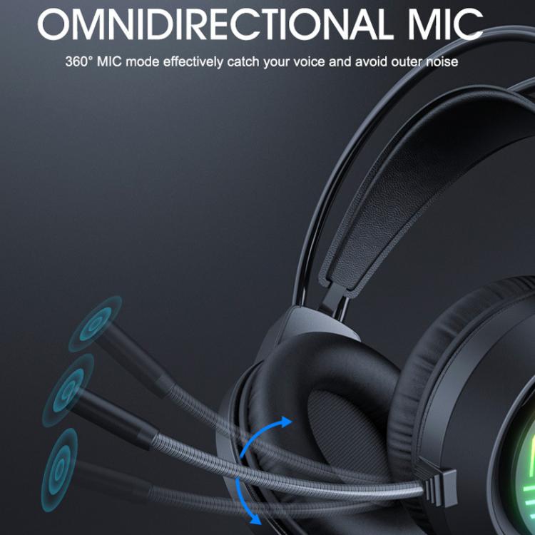 Heavy Bass 3.5 Channel Headset PC Gaming Headset 1.5m Wired Gaming Headphone, iMICE HD-410