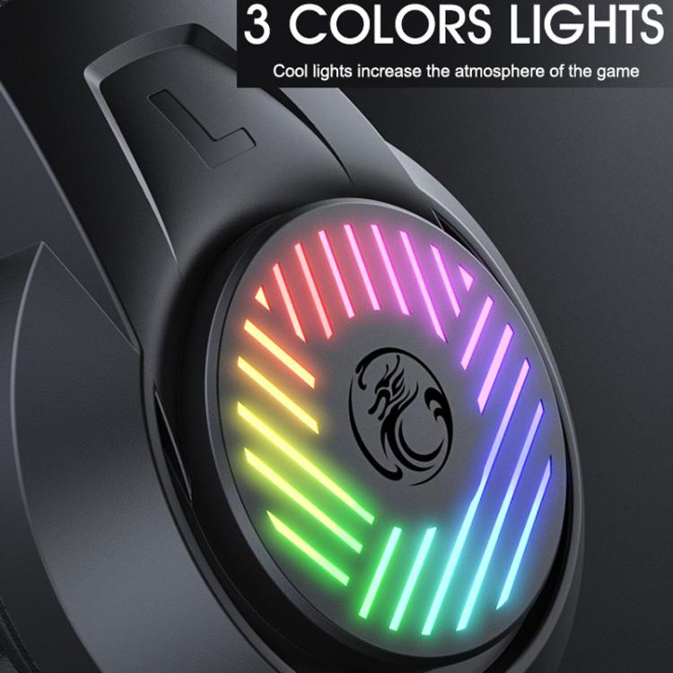 Heavy Bass 3.5 Channel Headset PC Gaming Headset 1.5m Wired Gaming Headphone, iMICE HD-410