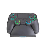 Wireless Bluetooth Controller for PS4/PS4 Pro/PS4 Slim/PS3/PC with Hall Effect Joysticks, RGB Lighting & 3.5mm Headphone Jack, Only Controller, Controller+Charge Dock