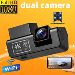 M68 1080P HD Night Vision Screenless Dash Camera 24-Hour Parking Monitoring Recorder, Front  + WIFI, Front + Rear  + WIFI