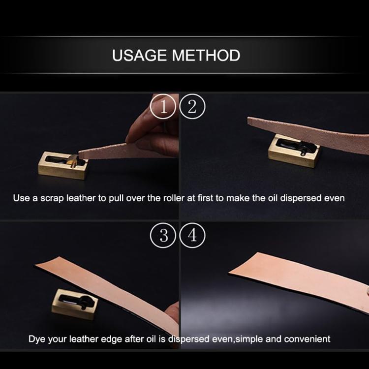 Mini Copper Edge Oil Box DIY Leather Tools