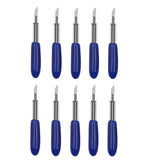 10pcs For Roland Engraving Cutter Engraving Machine Accessories Consumables Engraving Machine Cutter, 30 Degrees Yellow, 45 Degrees Red, 60 Degrees Blue