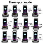 4 Type-C+2 USB Multi-Port 240W Dynamic Display Gallium Nitride Charger, AU Plug, US Plug, EU Plug, UK Plug