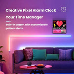 Cadre photo réveil dynamique à écran Smart Pixel DIY avec buzzer, Divoom 16 x 16, Divoom 64 x 64