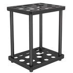 Metal Storage Rack Shelf Powder Coated Rustic Tool Rack Hoe Broom Shovel Storage Rack, Double Layer