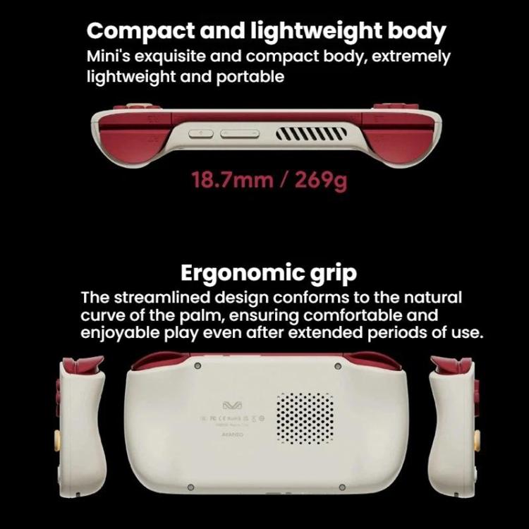 AYANEO Pocket AIR Mini 4.2 Inch 60Hz LCD Screen Android 11 Handheld Game Console Hall Effect Joystick Game Player, White 2G+32G, Black 2G+32G, Retro 3G+64G, White 3G+64G, Black 3G+64G