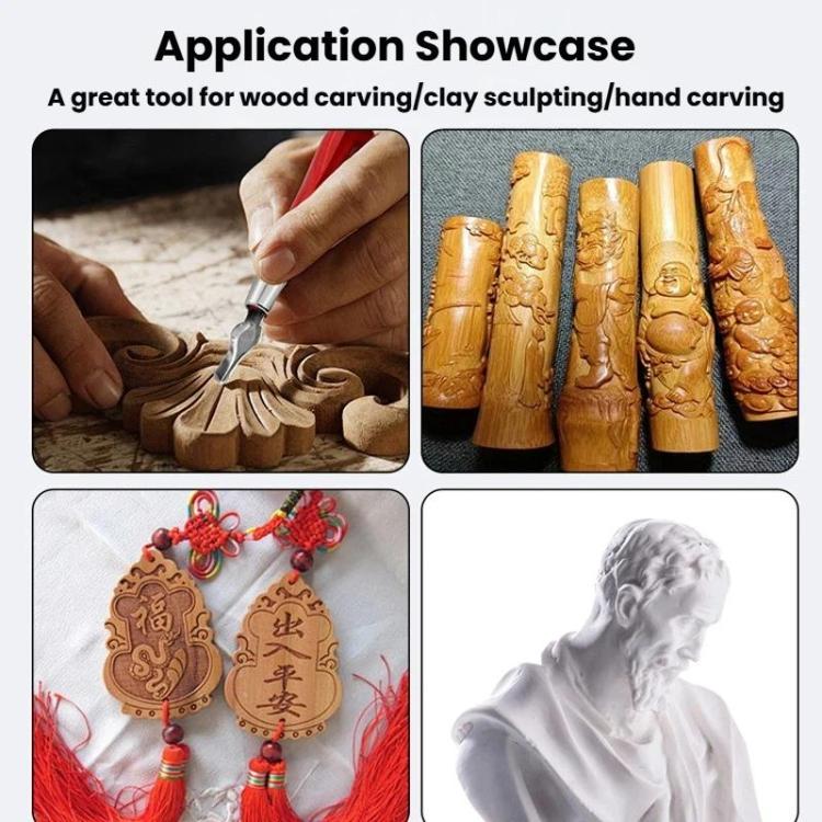 Printmaking Engraving Knife Set Wood Engraving Knife Combination Tool, 8pcs /Set