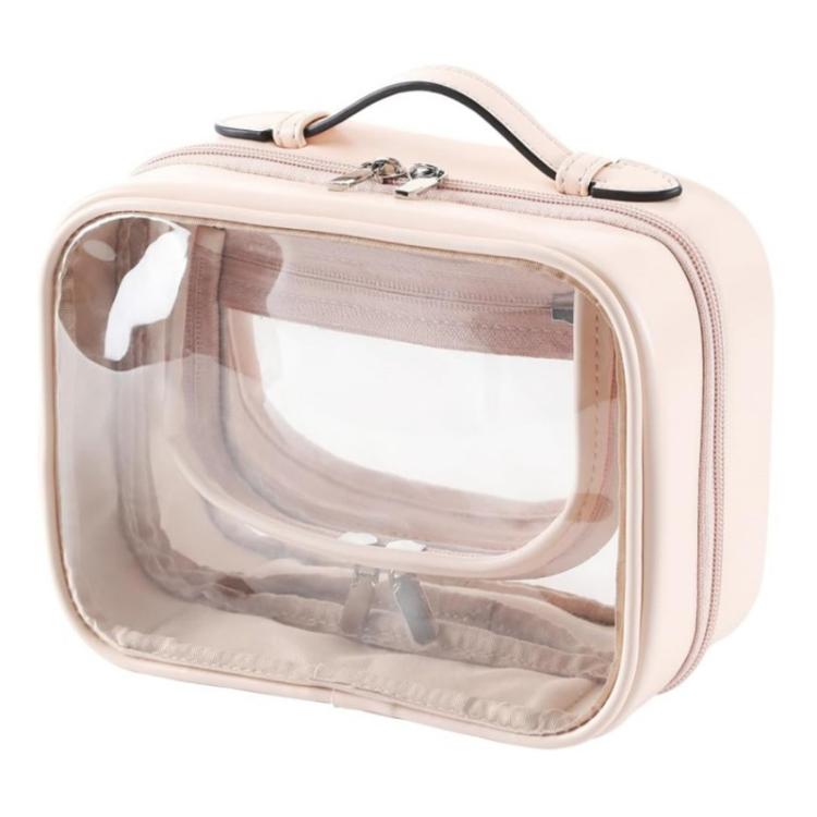 APJ083 Travel Transparent Waterproof Makeup Bag Portable Large-Capacity Handheld Toiletries Organizer