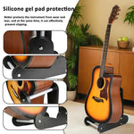 Wooden Vertical Guitar Stand for 39-41 Inch Electric, Acoustic, and Classical Guitars Storage and Display Holder