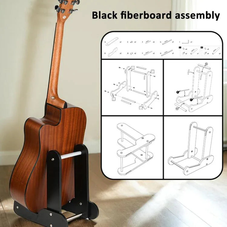 Wooden Vertical Guitar Stand for 39-41 Inch Electric, Acoustic, and Classical Guitars Storage and Display Holder