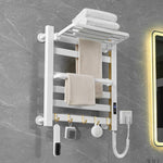 Smart Touchscreen Display Electric Heated Towel Rack Bathroom Drying Rack, Large Platinum Right Wiring, Large Platinum Left Wiring, Large White Right Wiring, Large White Left Wiring, Large Black Right Wiring, Large Black Left Wiring                    ...