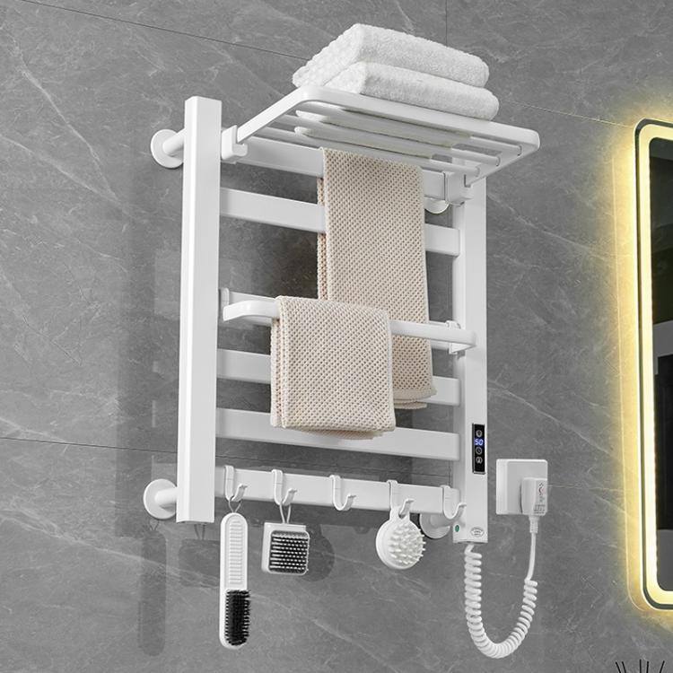 Smart Touchscreen Display Electric Heated Towel Rack Bathroom Drying Rack, Large Platinum Right Wiring, Large Platinum Left Wiring, Large White Right Wiring, Large White Left Wiring, Large Black Right Wiring, Large Black Left Wiring                    ...