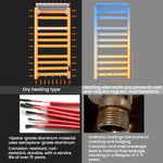 Smart Touchscreen Display Electric Heated Towel Rack Bathroom Drying Rack, Large Platinum Right Wiring, Large Platinum Left Wiring, Large White Right Wiring, Large White Left Wiring, Large Black Right Wiring, Large Black Left Wiring                    ...