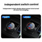 Car Cigarette Lighter LED Indicator USB Charger With Switch