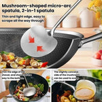 2pcs Solid Wood Long Handle Wok Spoon & Ladle Household Kitchen Shovel, Small