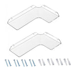 Acrylic Corner Wall Mounted Shelf For Bathroom, Kitchen & Office, Single, Double