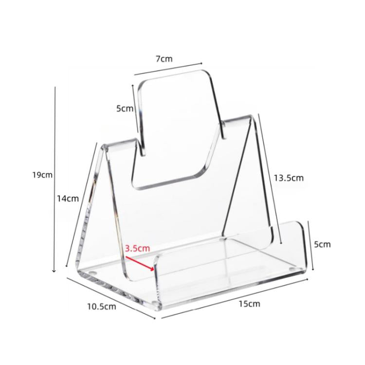 Acrylic Book & Brochure Display Stand For Office, Home, Restaurant, Single, Double