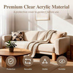 Acrylic Sofa Wall Shield For Furniture & Wall Protection Barrier, Single, Double