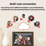 MSR-F1004 Cadre photo intelligent en nuage de 10,1 pouces avec WiFi et rotation automatique, écran tactile IPS HD, prise US, prise EU