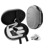 For Meta Quest 3 VR Headset Carrying Case EVA Hard Shell Protective Bag, Bag(Gray)