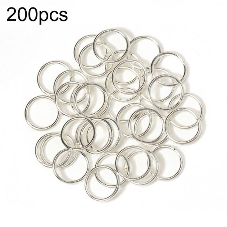 200pcs Handmade Jewelry Jump Rings DIY Accessories, 0.5 x 3mm, 0.5 x 4mm, 0.7 x 5mm, 0.9 x 6mm, 1.0 x 7mm, 1.0 x 8mm, 1.2 x 9mm, 1.2 x 10mm, 1.2 x 12mm