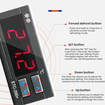 ETC-200+ Digital Temperature Controller with Refrigeration, Heating, Defrost Delay & Alarm, 220V English Version, 110V  English Version