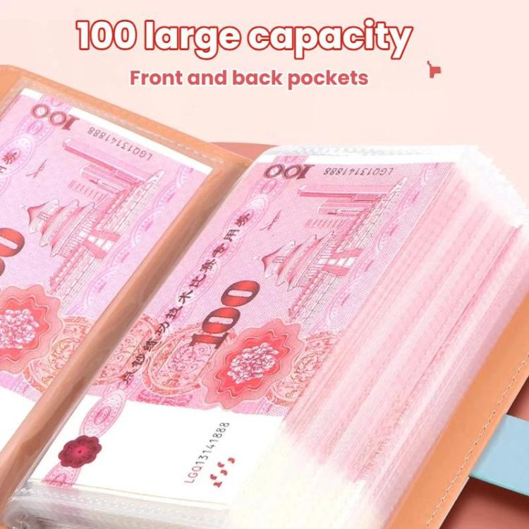 A6 Password Lock Cash Book 50-Page Large Capacity Waterproof Commemorative Banknote Album