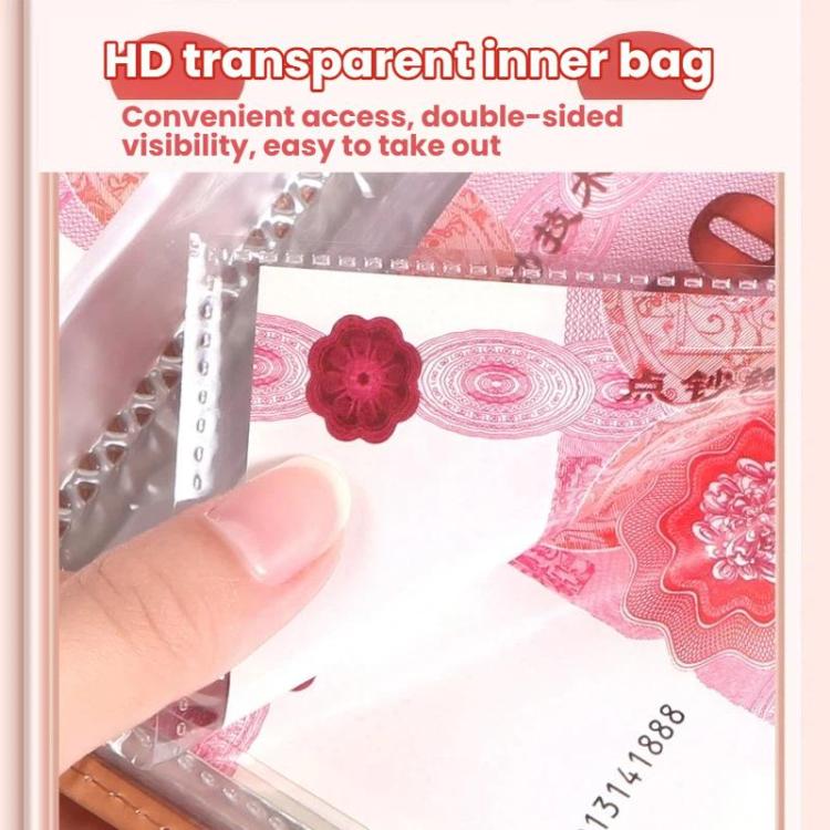 A6 Password Lock Cash Book 50-Page Large Capacity Waterproof Commemorative Banknote Album
