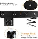 Aluminum Wall Mounted Hair Dryer and Straightener Holder Bathroom Organizer