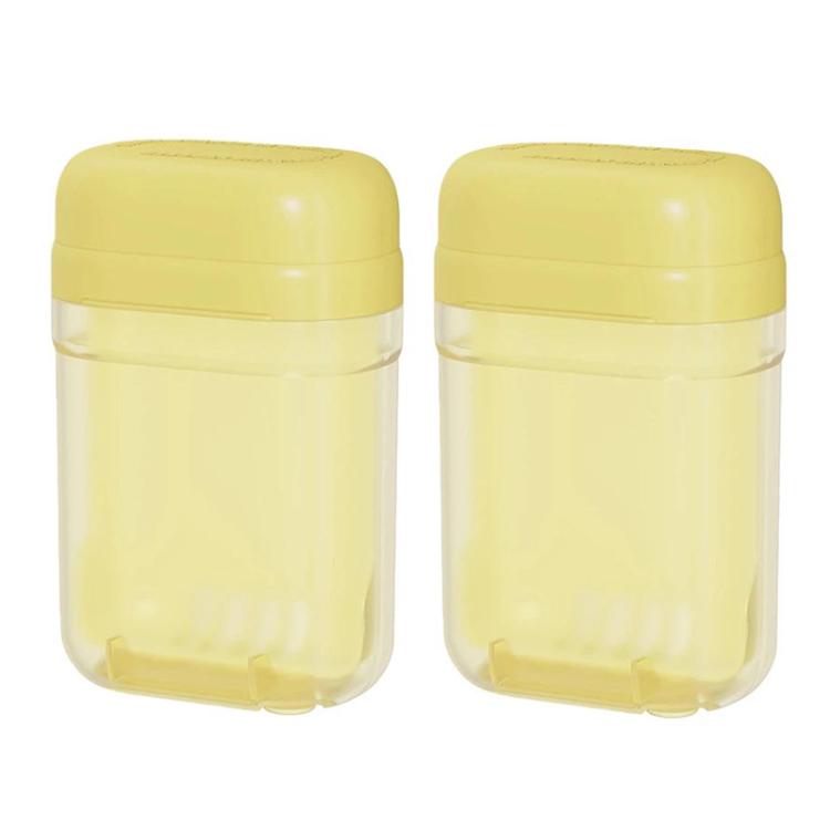2pcs Sealed Soap Box With Lid Drainage Portable Storage Container