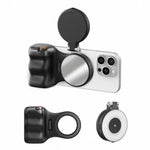 TELESIN Magnetic Phone Mounting Aid Photography Handle Remote Control Assistant, White Camera Grip+Silver Fill Light, White Camera Grip+Tripod+Silver Fill Light, White Camera Grip+White Fill Light, White Camera Grip+Tripod+White Fill Light             ...