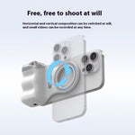 TELESIN Magnetic Phone Mounting Aid Photography Handle Remote Control Assistant, White Camera Grip+Silver Fill Light, White Camera Grip+Tripod+Silver Fill Light, White Camera Grip+White Fill Light, White Camera Grip+Tripod+White Fill Light             ...