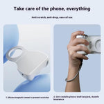 TELESIN Magnetic Phone Mounting Aid Photography Handle Remote Control Assistant, White Camera Grip+Silver Fill Light, White Camera Grip+Tripod+Silver Fill Light, White Camera Grip+White Fill Light, White Camera Grip+Tripod+White Fill Light             ...