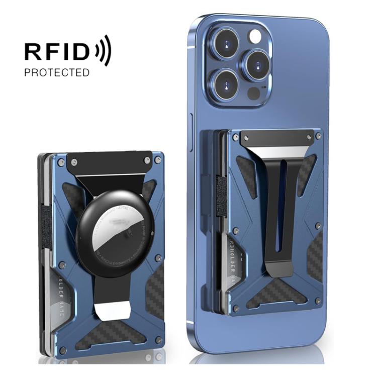 For AirTag 2nd Gen / AirTag 1st Gen Magnetic Card Holder RFID Blocking Wallet