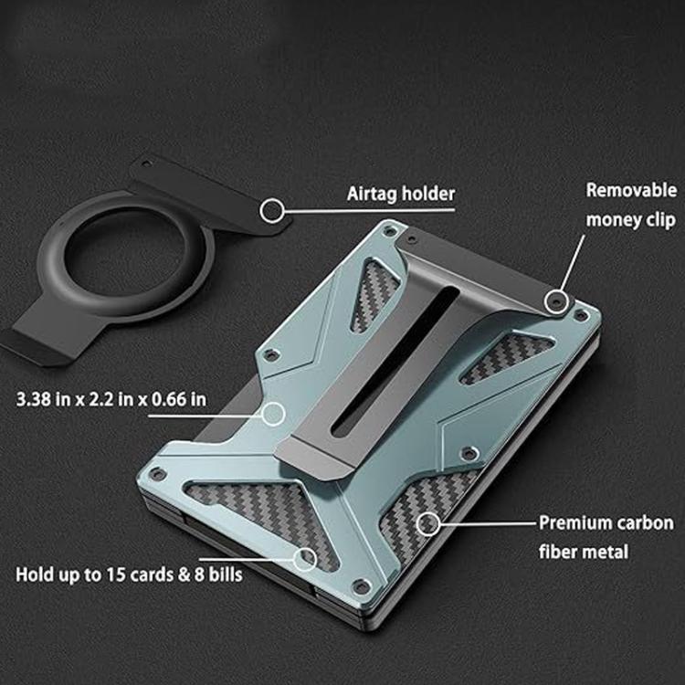 For AirTag 2nd Gen / AirTag 1st Gen Magnetic Card Holder RFID Blocking Wallet