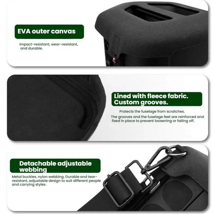 Für Bose S1 Pro+ Lautsprecher Schützende EVA Tragetasche mit Schulterriemen, EVA Tragetasche