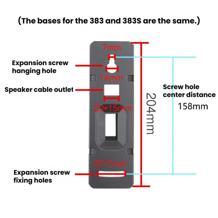 Adjustable Angle Wall Mount Speaker Stand Surround Sound Monitor Speaker Bracket, LKT-383, LKT-383S